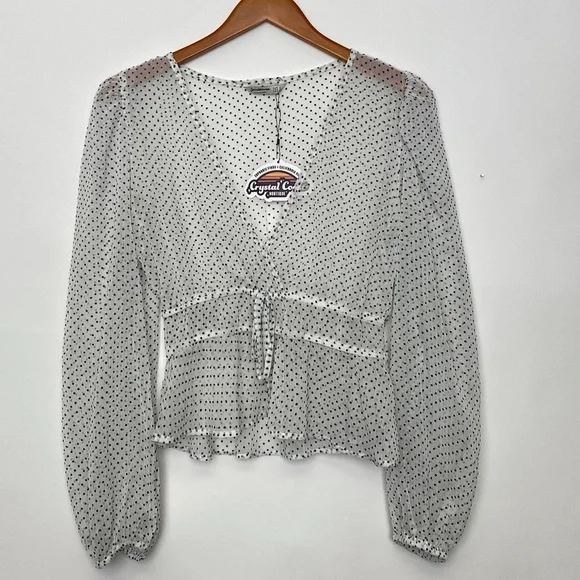 Sheer balletcore polka dot blouse - Picture 4 of 5